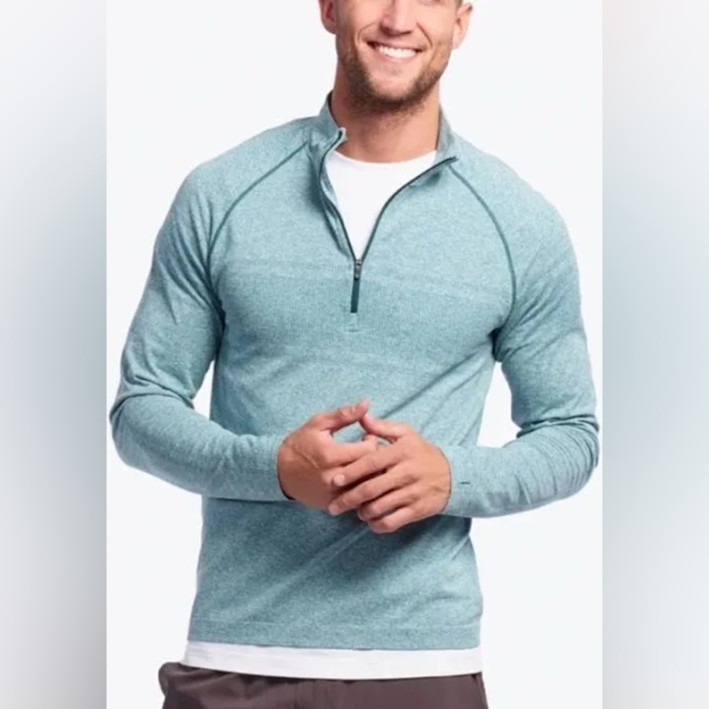 RHONE Celliant Performance Long Sleeve Seamless 1/4 Zip Pullover